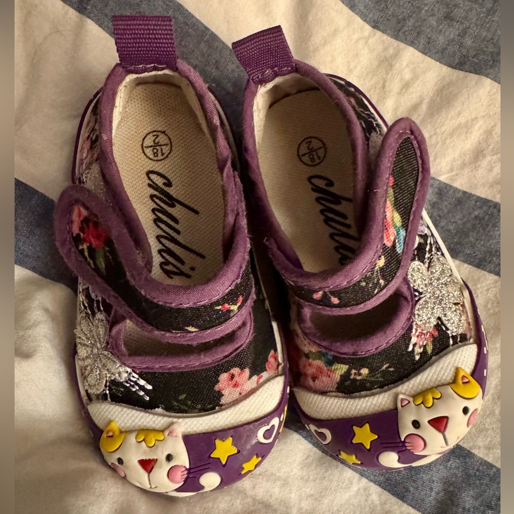 Chulis kitty cat toddler shoes footwear size 2